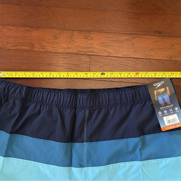 NWT Speedo Men's Tech Volley UPF50+
Swim Shorts trunks Size 2XL Blue Blocks - Picture 5 of 11